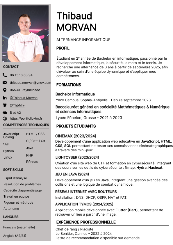 Mon CV